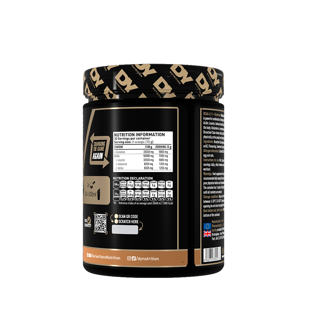 HIT BCAA 4:1:1 + Glutamine, 450g, 30 Lần Dùng